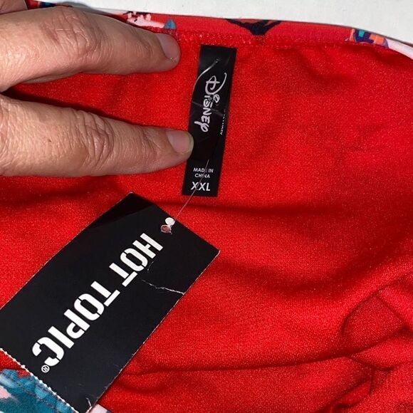 Disney Hot Topic Women's Mulan Print Red Hipster Swim Bottom Size XXL - Picture 5 of 6